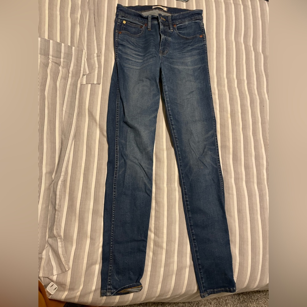 Madewell skinny jeans dark wash